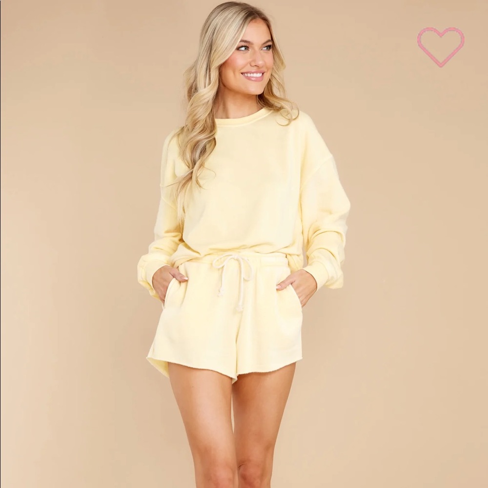 Red Dress Boutique Yellow Sweatshirt